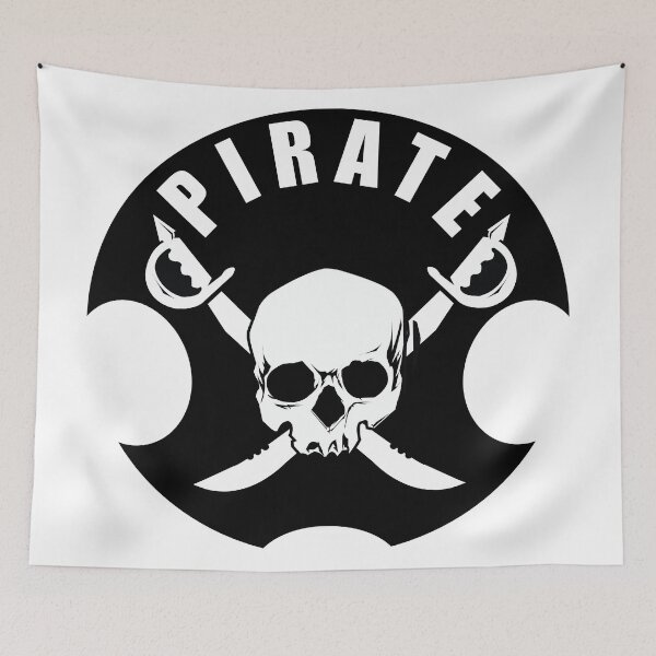 Item preview, Pirate, Pirate life, salt life, beach, fishing, fisher man, skull, sword, beach bum designed and sold by SavageLegion.