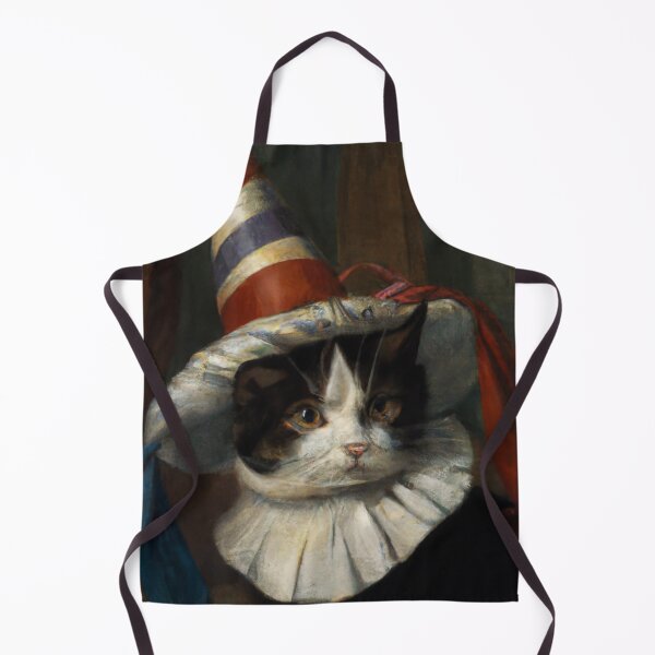 Item preview, Laurel the Cat, in fancy striped hat (Romanticism) designed and sold by thecatandkettle.