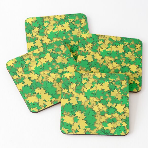 Item preview, Maple Leaf Collage Green Yellow designed and sold by hernandezmfotografia.