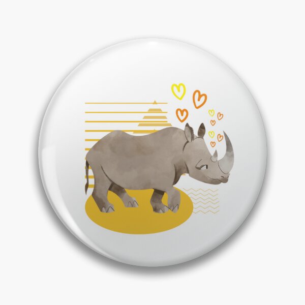 Item preview, Amazing rhino design with yellow designed and sold by Douniaya.