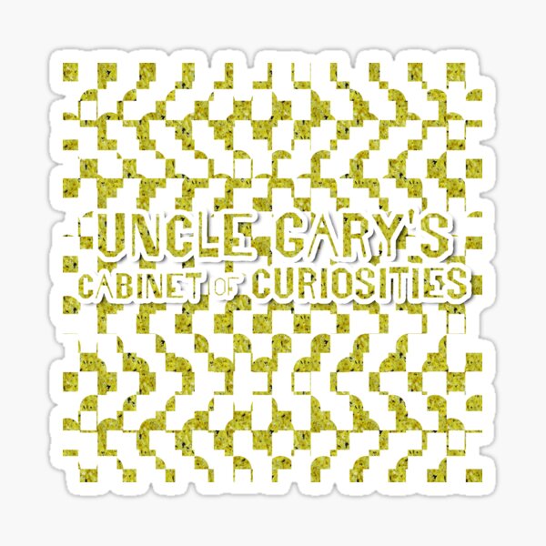 Uncle Gary's Curiosity Cabinet Yellow Mums Sticker