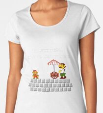 Sorry Mario the men's room is in another castle Women's Premium T-Shirt
