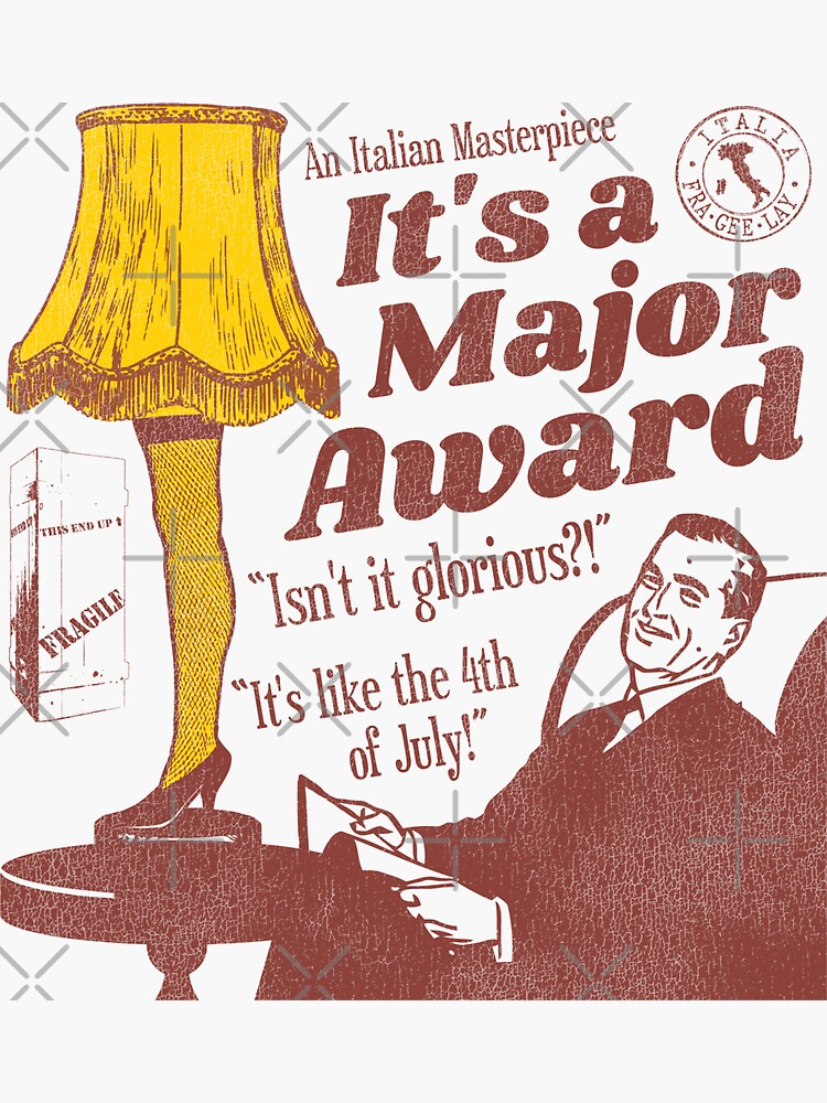 a-major-award-a-christmas-story-leg-lamp-sticker-for-sale-by