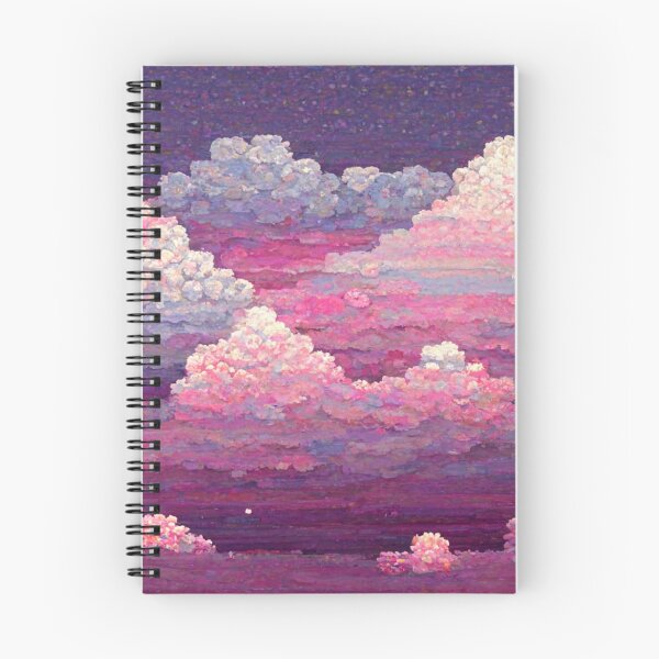 Artikelvorschau, rosa und lila Wolken entworfen und verkauft von Scionic.