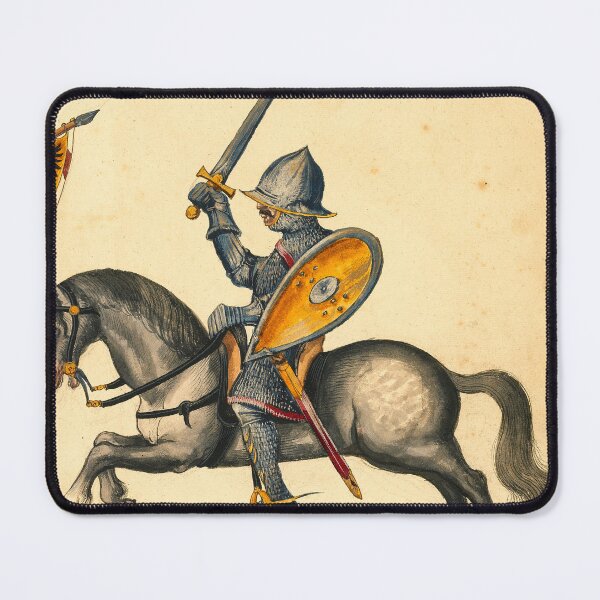 Item preview, Knight in Armor, from a Medieval Manuscript designed and sold by IlluminatedPage.