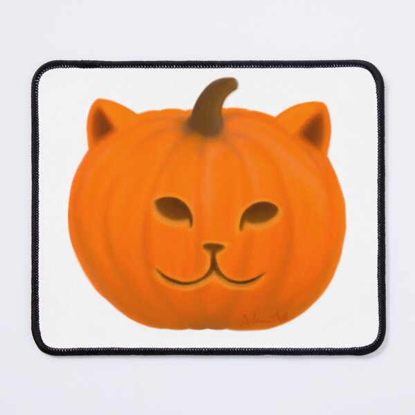 Item preview, Halloween cat jack-o'-lantern designed and sold by Sootgremlinss.