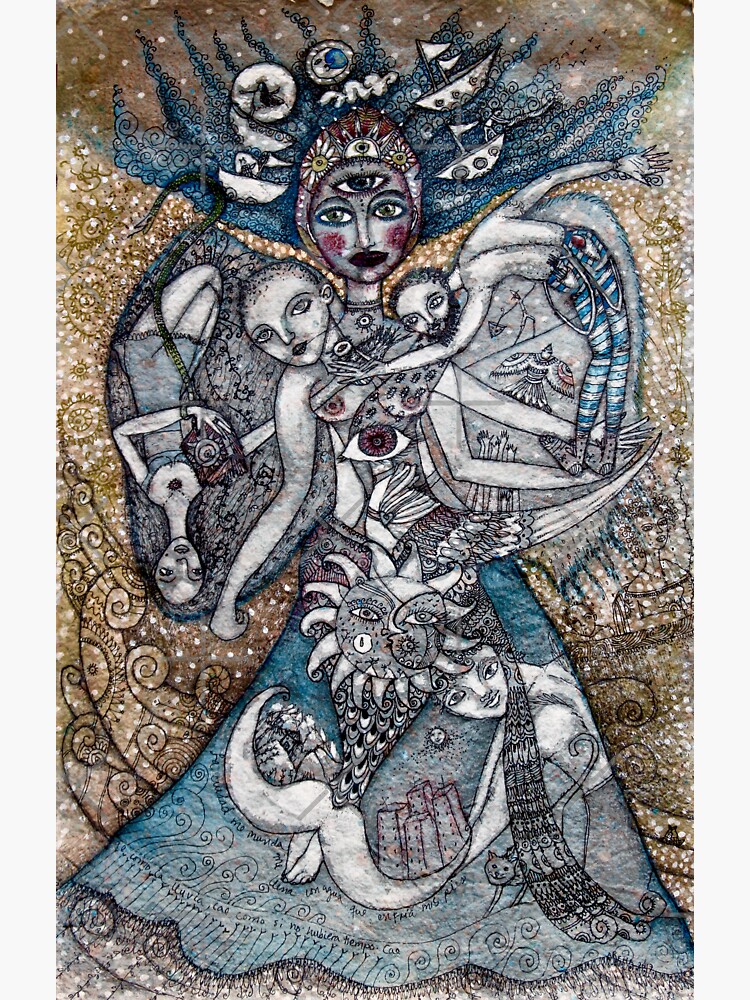Thumbnail 3 of 3, Sticker, Ofrenda a los siete mares designed and sold by Arema Arega.