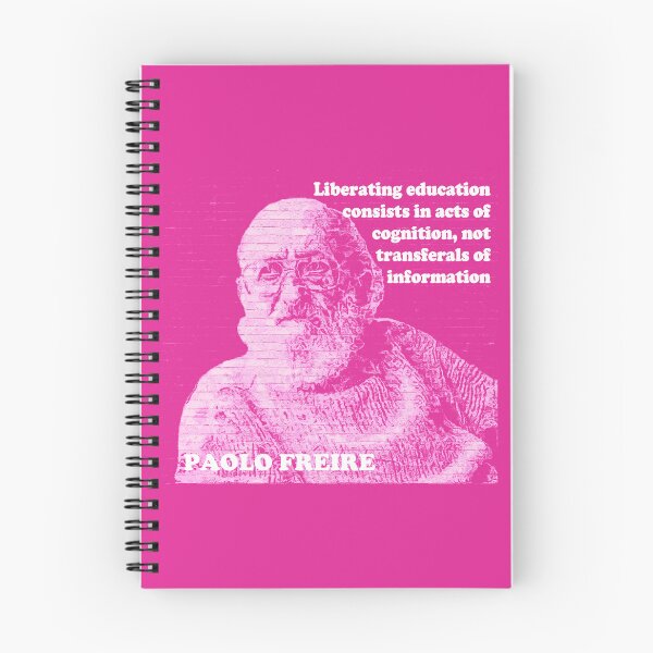 Item preview, Paolo Freire Pedagogy of the Oppressed Quote on Liberating Education Pink designed and sold by Tony Cisse.