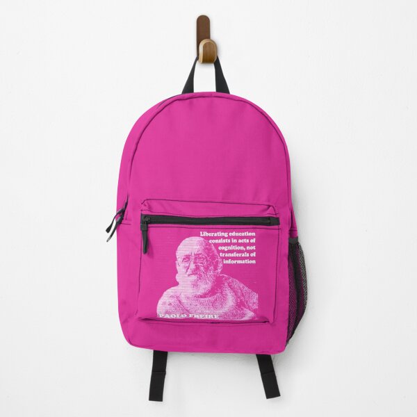 Item preview, Paolo Freire Pedagogy of the Oppressed Quote on Liberating Education Pink designed and sold by Tony Cisse.