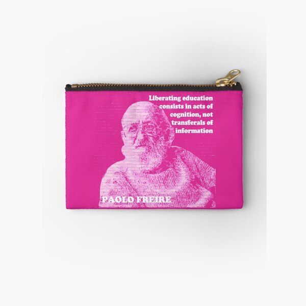 Item preview, Paolo Freire Pedagogy of the Oppressed Quote on Liberating Education Pink designed and sold by Tony Cisse.