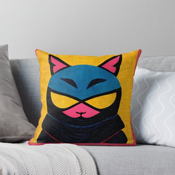 Item preview, Ninja Cat Pop Art 3 designed and sold by AiBroughtToLife.