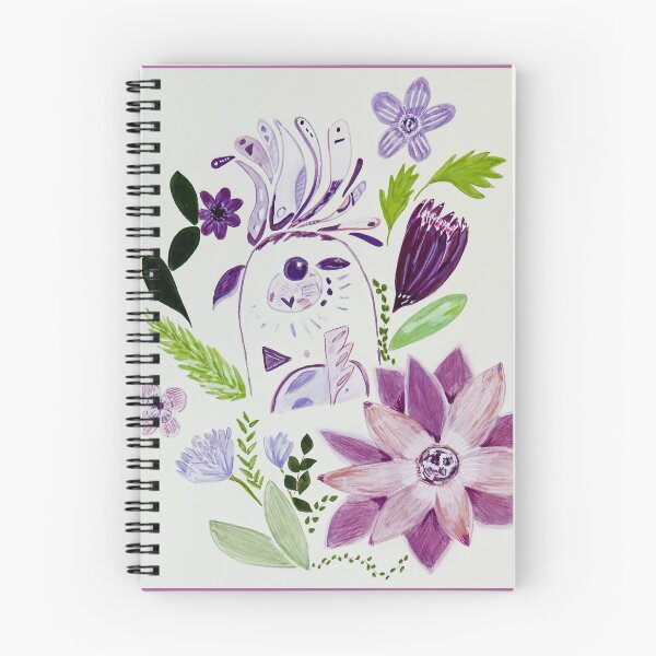 Item preview, Pink and Purple Cockatoo with Flowers designed and sold by Yvoreed.