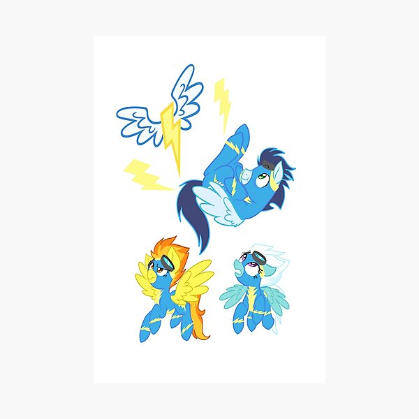 Aperçu de l'œuvre Equestrias Flyers les plus rapides créée et vendue par PonySplash.