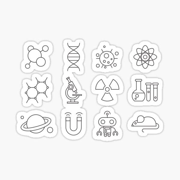 Artikel-Vorschau von Wissenschaftliche Liniensymbole, designt und verkauft von simbamerch.
