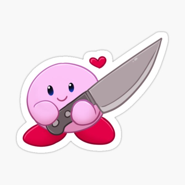 Pink Orb holding a knife and he loves you