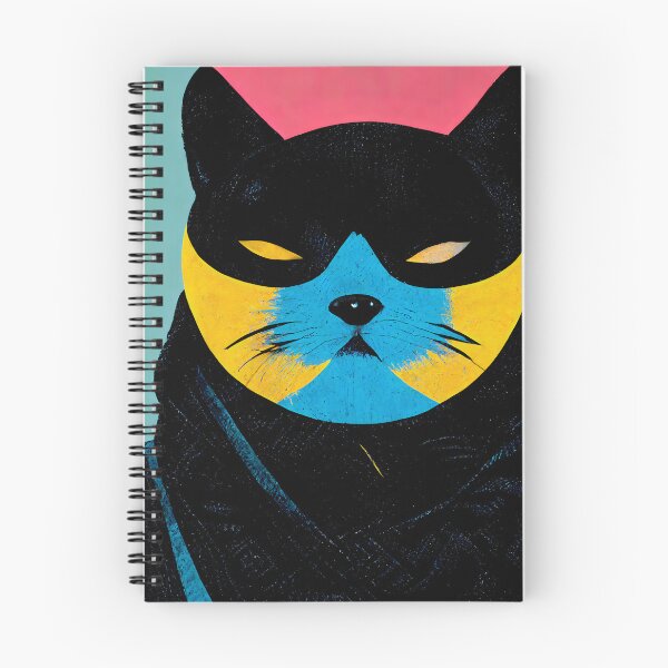 Item preview, Ninja Cat Pop Art 5 designed and sold by AiBroughtToLife.