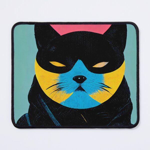 Item preview, Ninja Cat Pop Art 5 designed and sold by AiBroughtToLife.