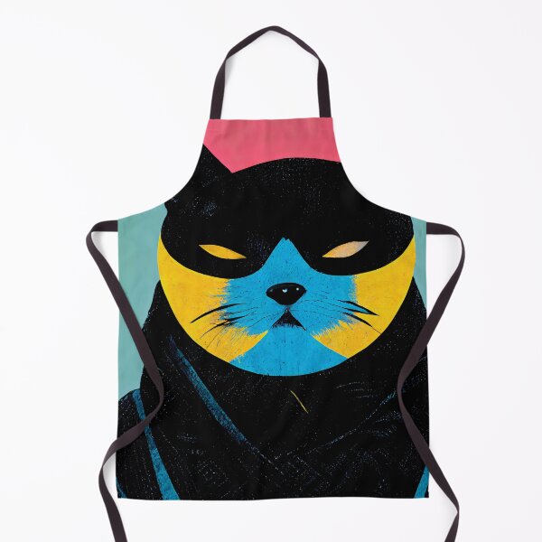 Item preview, Ninja Cat Pop Art 5 designed and sold by AiBroughtToLife.