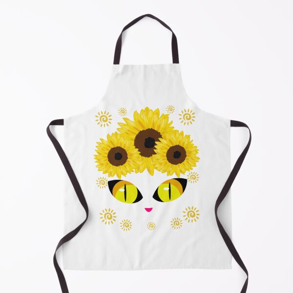 Item preview, Cute Cat Eyes And Sunflowers designed and sold by GarnersDesigns.