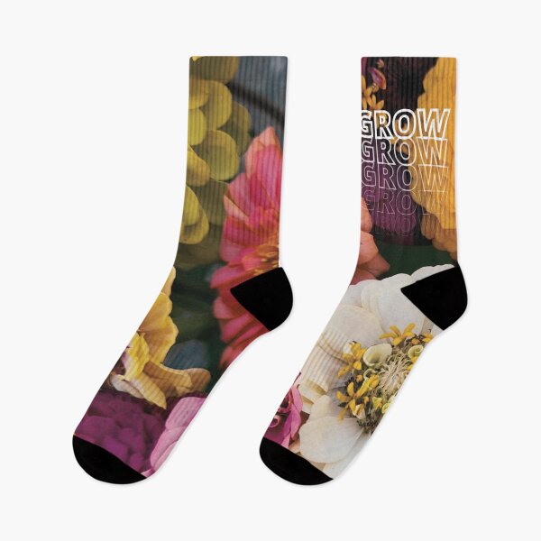 Item preview, GROW (above) - Fancy Vintage Colorful Flowers designed and sold by AliceSLee.
