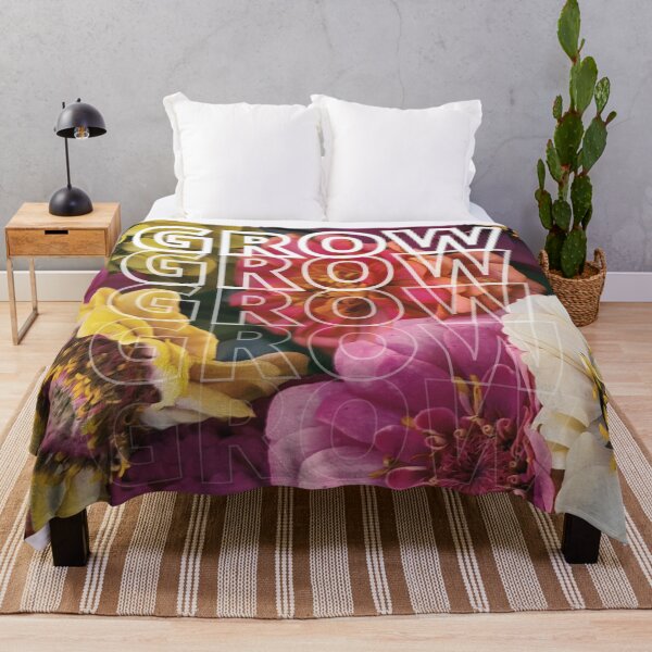 Item preview, GROW (above) - Fancy Vintage Colorful Flowers designed and sold by AliceSLee.