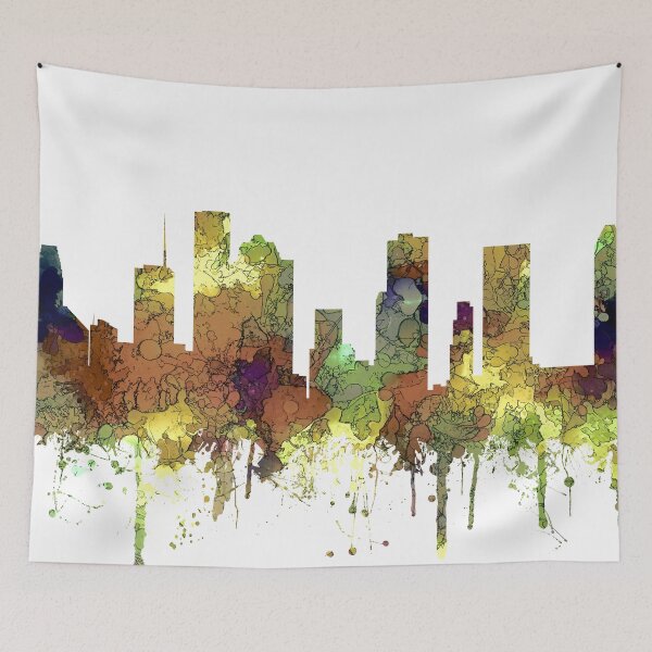 Item preview, Houston, Texas Skyline - Safari Buff designed and sold by Marlene Watson-Hall.