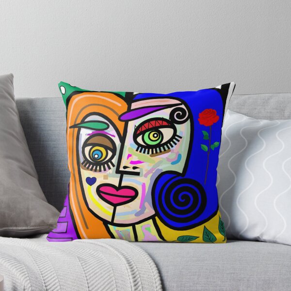 Aperçu de l'œuvre Visage abstrait dames funky créée et vendue par jantulov.