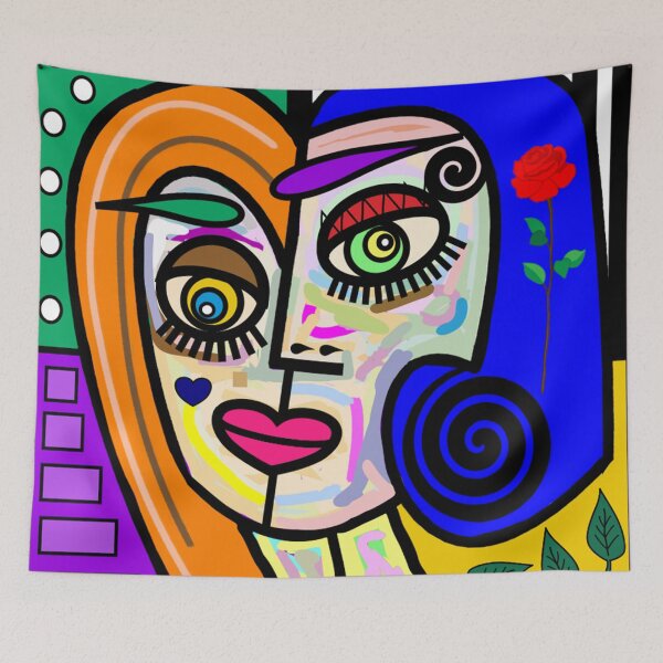 Item preview, Funky Ladies Abstract Face designed and sold by jantulov.