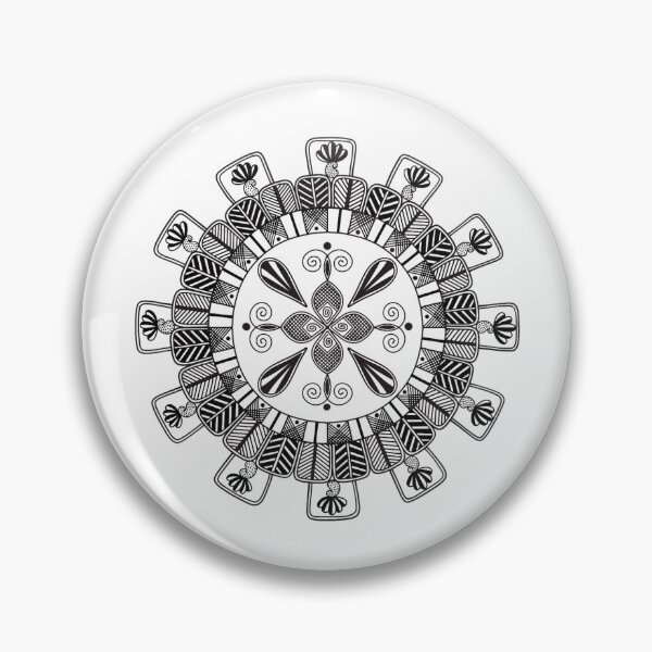 Artikelvorschau, Schwarzes Mini-Mandala entworfen und verkauft von DrivnbyArtStore.