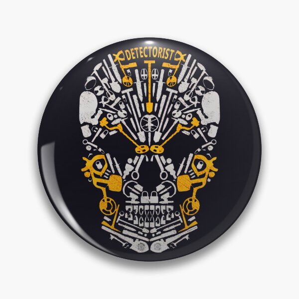 Item preview, Detectorists Metal Detecting Skull Pictographic mk1 Eye Voodoo designed and sold by eyevoodoo.
