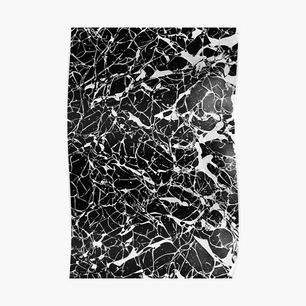 "Marble White & Black" Poster for Sale by JrwDesign Redbubble