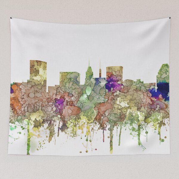 Item preview, Baltimore, Maryland Skyline - Faded Glory designed and sold by Marlene Watson-Hall.