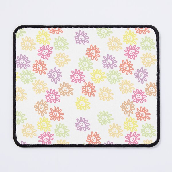 Item preview, Pastel Daisy Flowers Smiley Face Pattern designed and sold by ellenhenry.