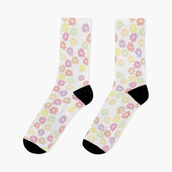 Item preview, Pastel Daisy Flowers Smiley Face Pattern HD designed and sold by ellenhenry.