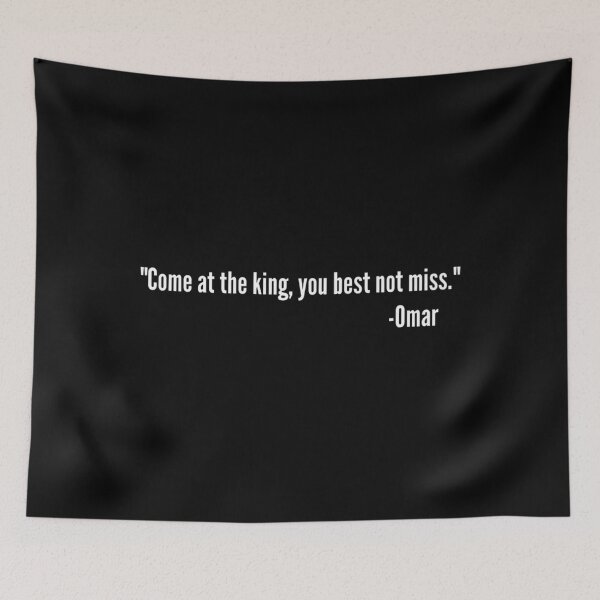 Item preview, Come At The King You Best Not Miss Omar Tribute Quote Premium designed and sold by teeminghearing4.