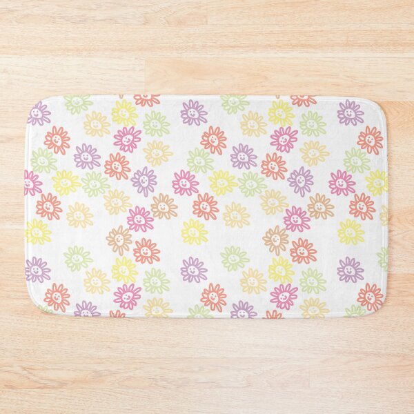 Item preview, Pastel Daisy Flowers Smiley Face Pattern designed and sold by ellenhenry.