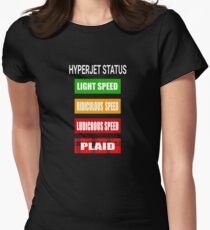 Spaceballs - Hyperjet Status Women's Fitted T-Shirt