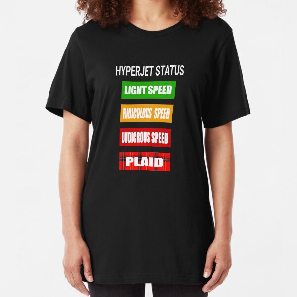 Spaceballs - Hyperjet Status Slim Fit T-Shirt