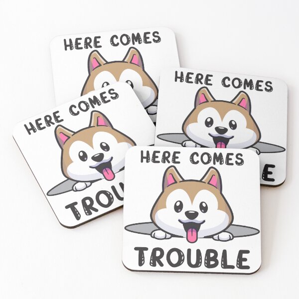 Artikelvorschau, Hier kommt Trouble Dog entworfen und verkauft von CodeSensei.