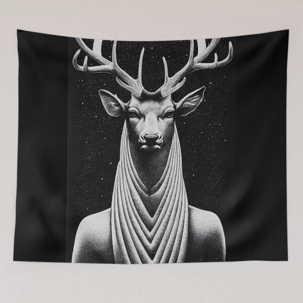 Item preview, Space Deer AI-Generated Digital Art designed and sold by botprompts.