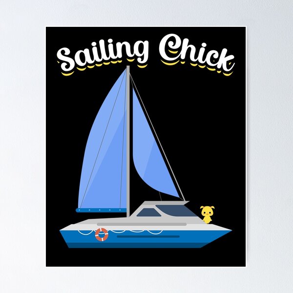 Item preview, Sailing Chick Girl Sailboat designed and sold by lloyd68.