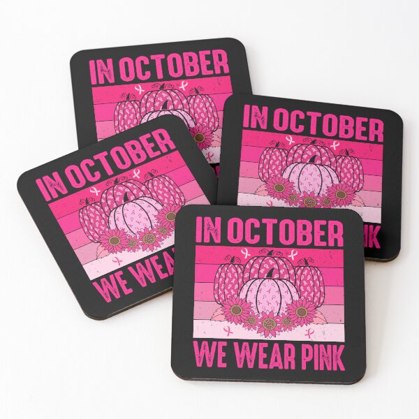 Item preview, In October We Wear Pink Pumpkin For Breast Cancer Fighters Warriors and Survivors - Breast Cancer Awareness designed and sold by naworas.