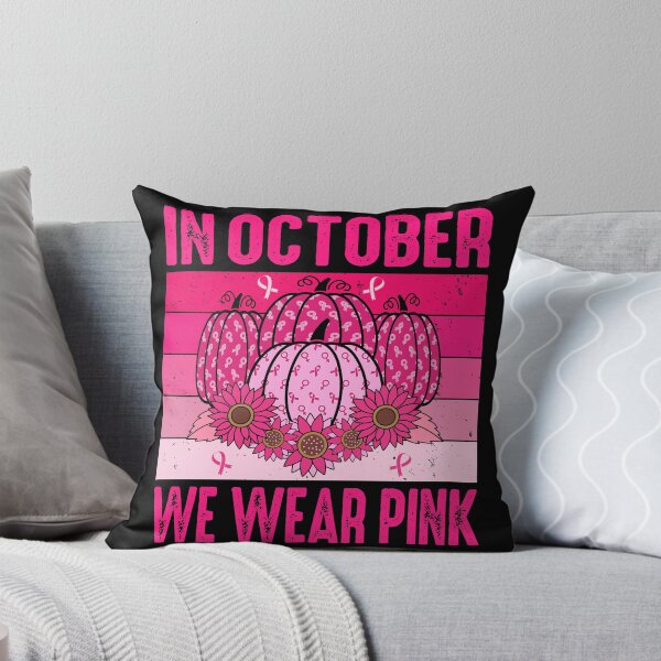 Item preview, In October We Wear Pink Pumpkin For Breast Cancer Fighters Warriors and Survivors - Breast Cancer Awareness designed and sold by naworas.