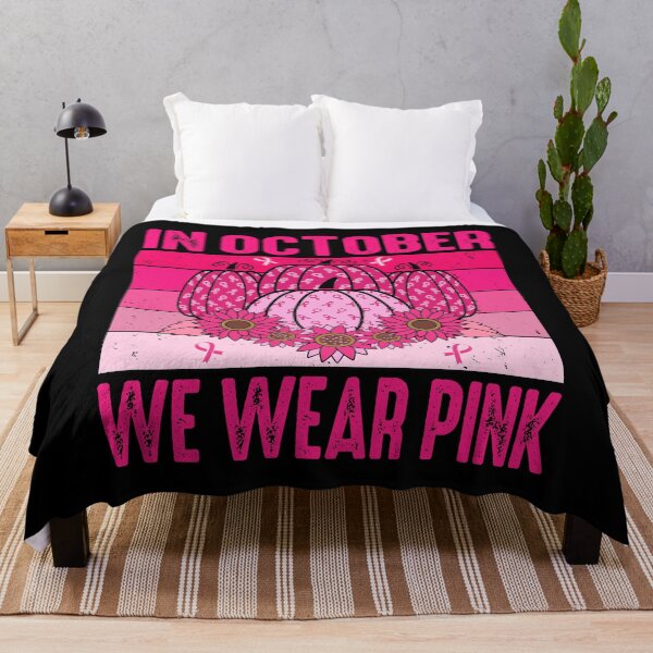 Item preview, In October We Wear Pink Pumpkin For Breast Cancer Fighters Warriors and Survivors - Breast Cancer Awareness designed and sold by naworas.
