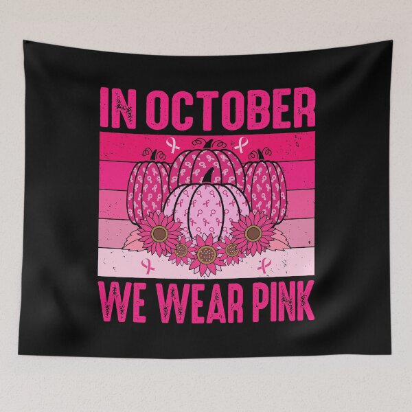 Item preview, In October We Wear Pink Pumpkin For Breast Cancer Fighters Warriors and Survivors - Breast Cancer Awareness designed and sold by naworas.