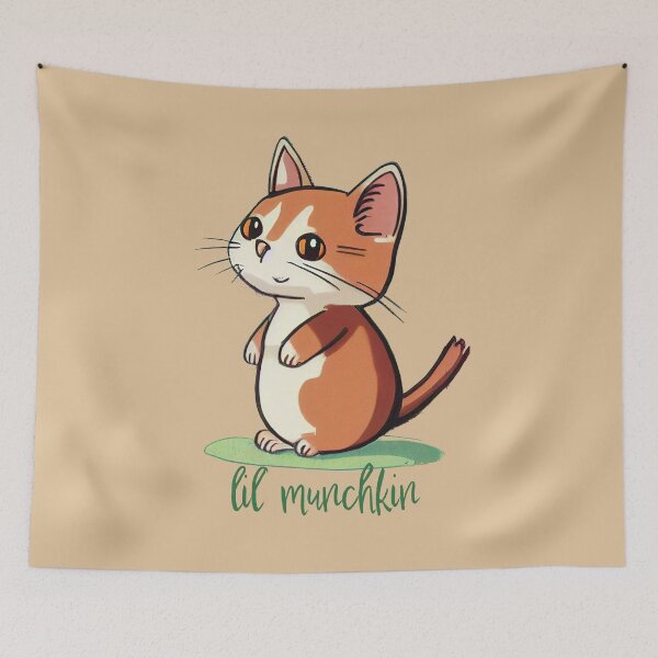 Item preview, Kids Lil Munchkin Cat Illustration designed and sold by ThePurpleMelon.