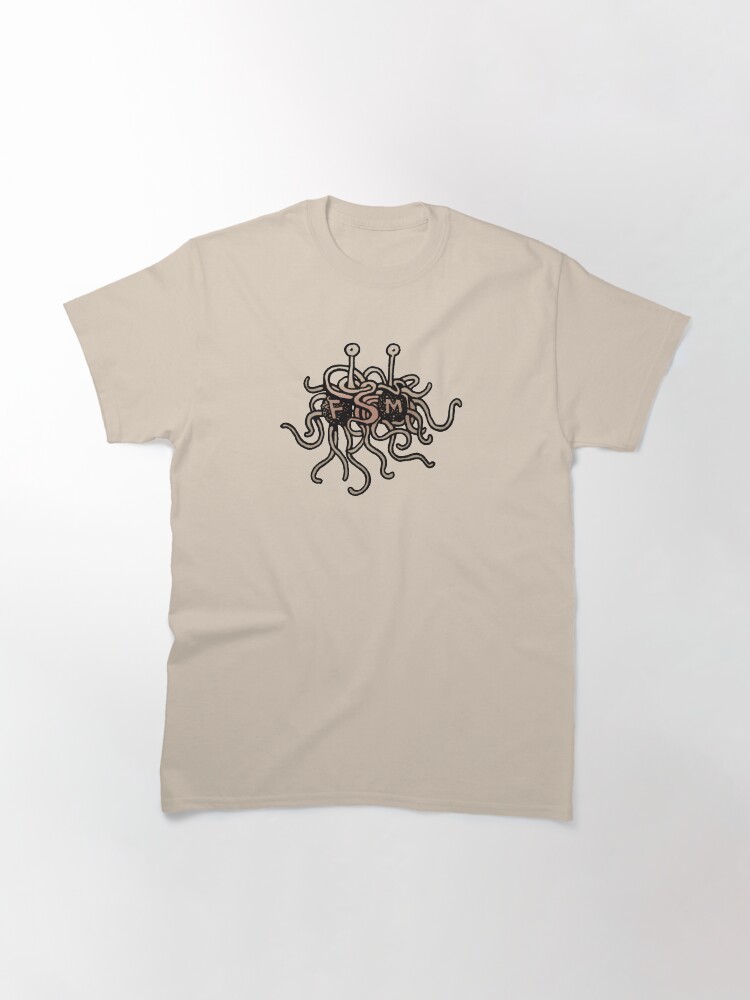 Alternate view of FSM - Flying Spaghetti Monster Classic T-Shirt