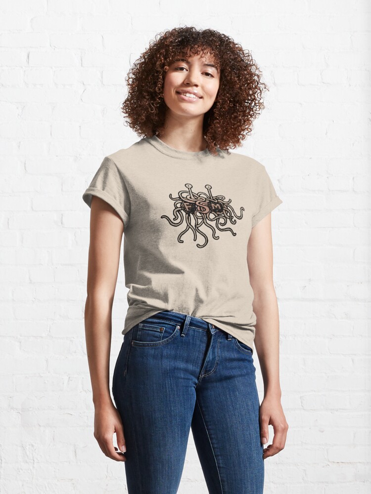 Alternate view of FSM - Flying Spaghetti Monster Classic T-Shirt