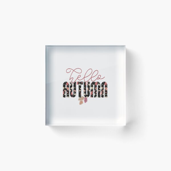Item preview, Hello Autumn Typography designed and sold by HappyLifeCreate.