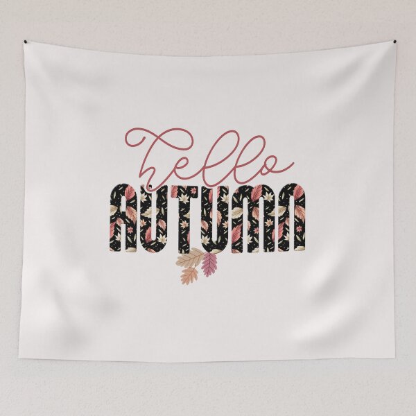 Item preview, Hello Autumn Typography designed and sold by HappyLifeCreate.